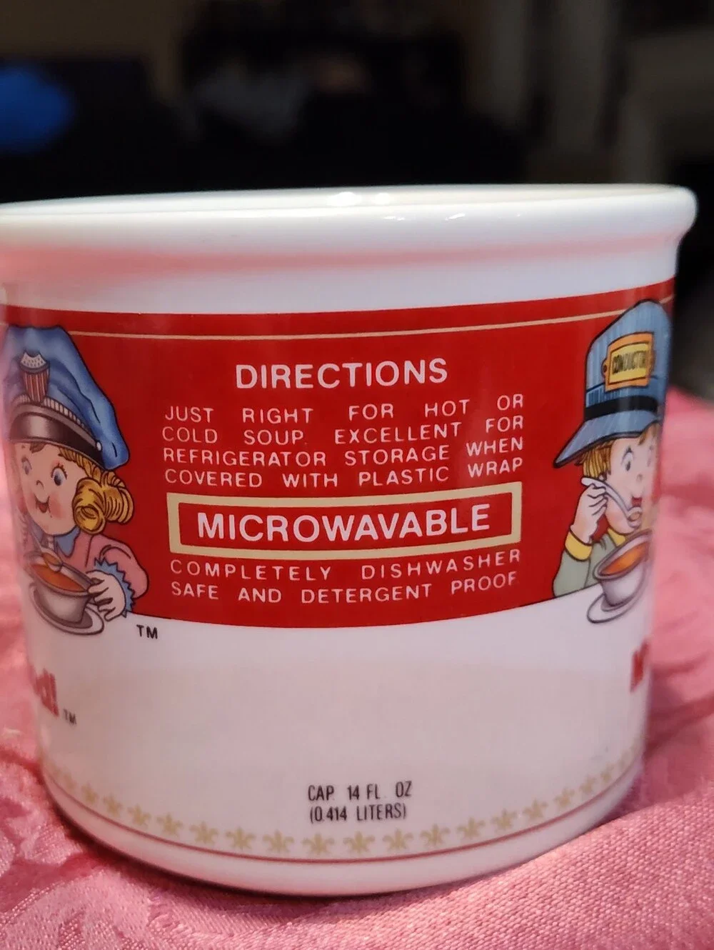Vintage 1993 Campbell's Soup Ceramic Mug Cup 14oz, Kids In Costumes - M'm! Good!